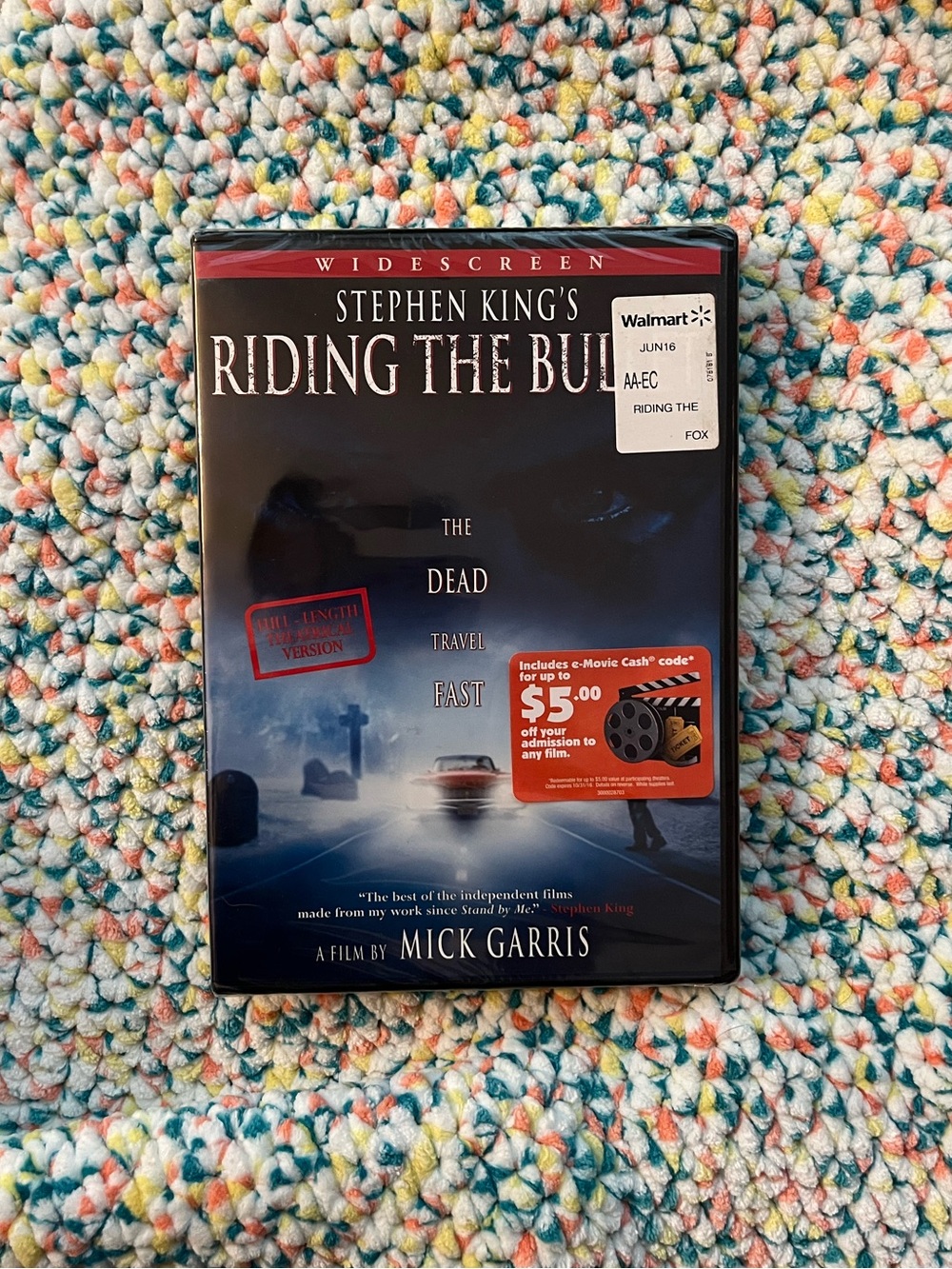 Stephen King’s Riding the Bullet DVD